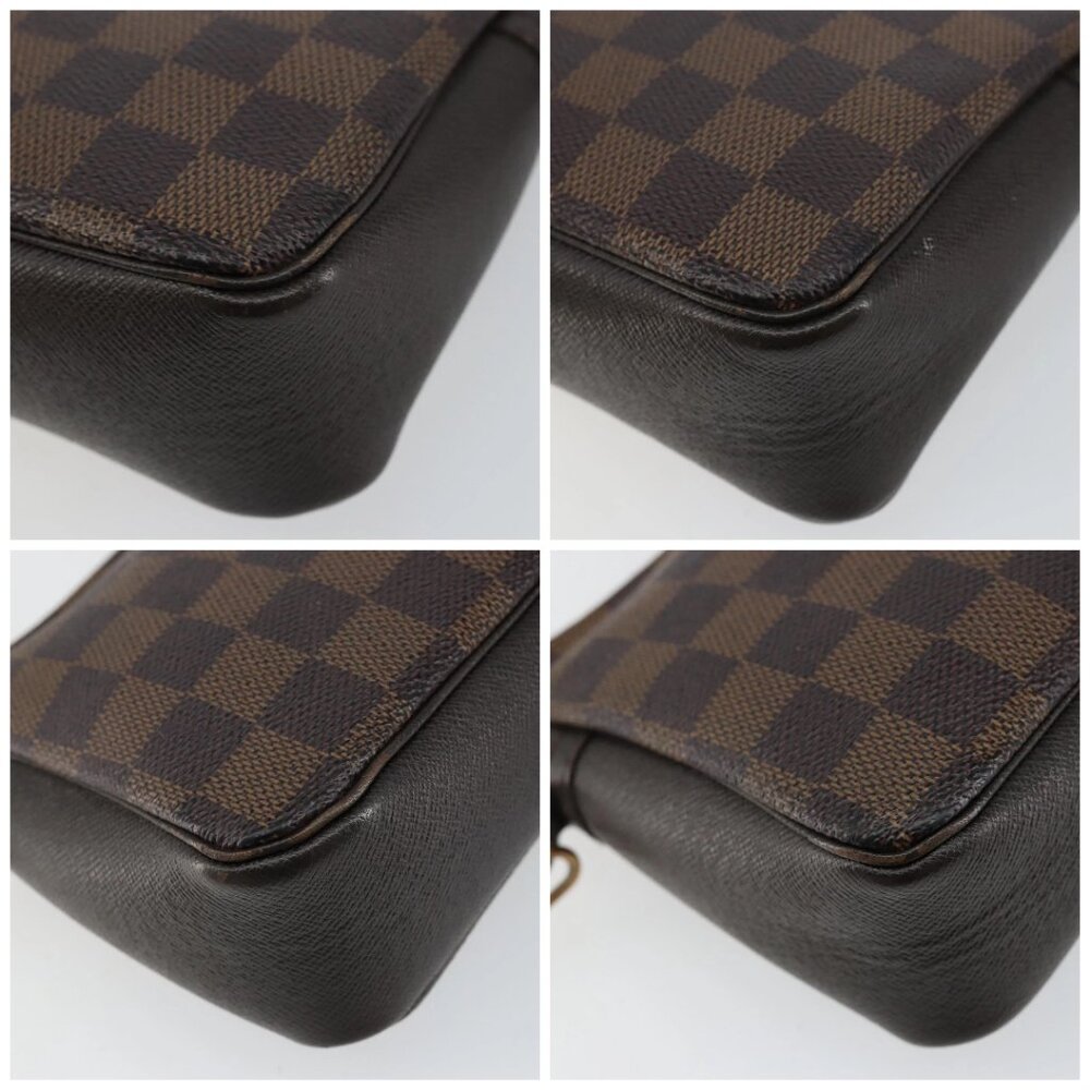 LOUIS VUITTON Damier Ebene Trousse Makeup Pouch N51982 LV Auth 146780 - Picture 14 of 16